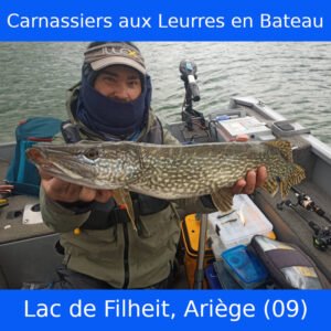 Pêche des carnassiers aux leurres en bateau, Lac de la Filheit (Ariège, 09)